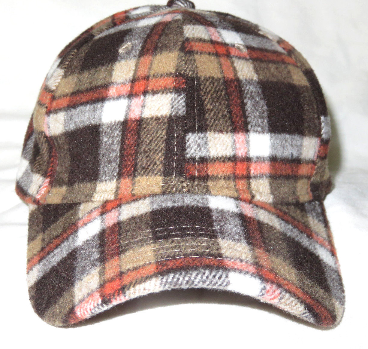 PONY Cappellino da baseball a quadretti Cara New Yor da donna marrone arancione taglia unica O S