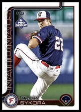 2025 Topps Pro Debut #PD-8 Travis Sykora Fredericksburg Nationals NM+