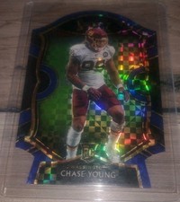 2020 Panini Select - Concourse Chase Young #64 Blue Prizm Die-Cut (RC)