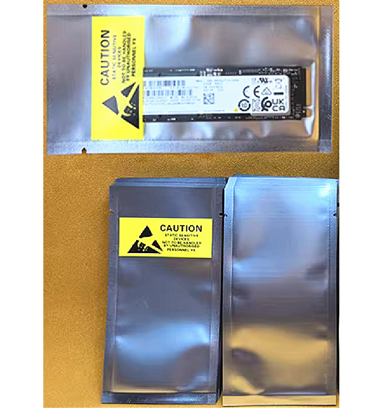 200X ESD Pouches Anti Static Bags Laptop RAM Memory/M.2 SSD Packing + Sticker
