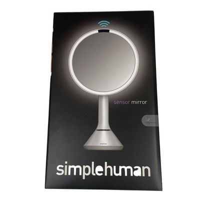 #ad Simplehuman Sensor Mirror ST3054 Lighted 8” Magnifying 5X White OPEN BOX $95.99