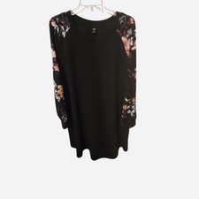 SHEIN Emery Rose Black floral dress