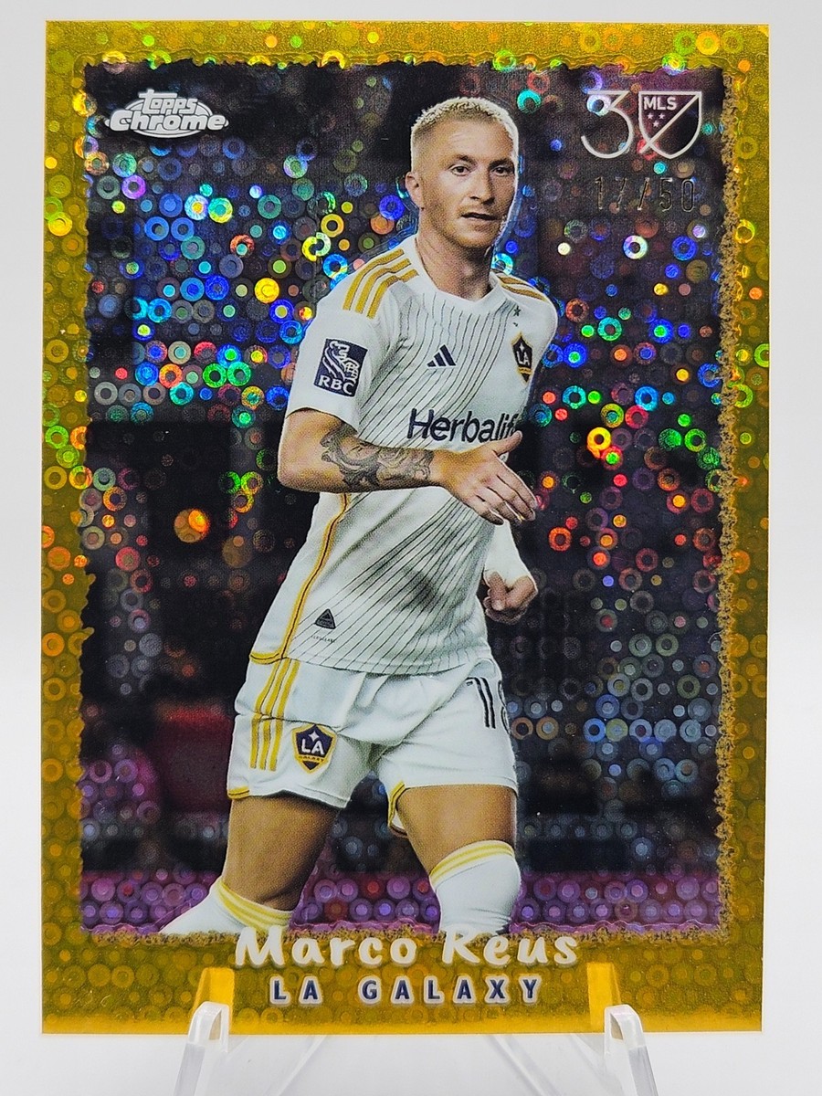 MARCO REUS 2025 Topps Chrome MLS 30th Anniversary Gold Disco /50