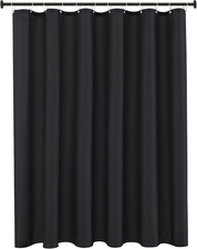 Biscaynebay Extra Long Fabric Shower Curtain Liner 72 Inch Width by 84 Inch Leng