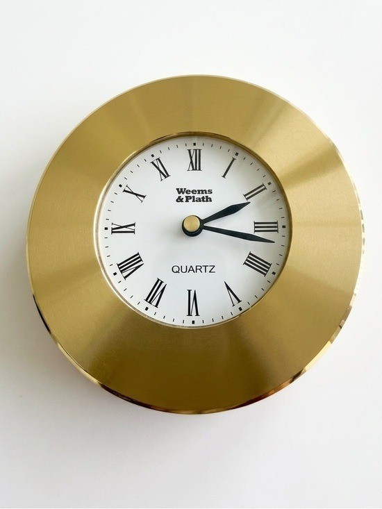 Weems & Plath Brass Clock Chart Weight H6
