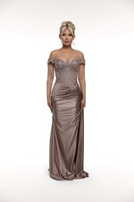 women light brown prom dress size 6