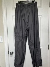 Coleman Men's Size M Rain Pants Hiking Camping Hunting Outdoors Mesh Snap Ankle