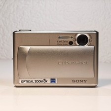 Sony Cyber-shot DSC-T1 5.0MP Digital Camera - Silver for sale