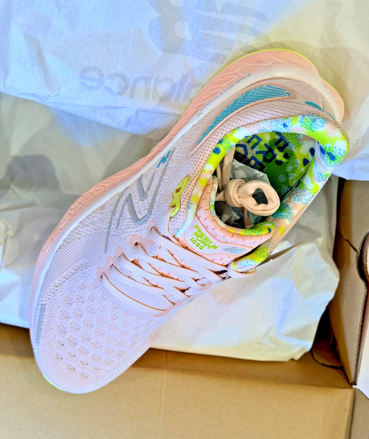 New Balance Women's Fresh Foam x 1080 V12 Pink Fashion Sneakers - US 7.5 and 9.5