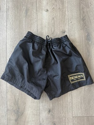 Authentic Fendace (Fendi x Versace) Logo Patch Nylon Shorts - size 46