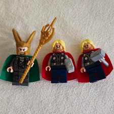 LEGO Marvel Avengers Minifigures Lot - Loki Thor x2 2012 Original