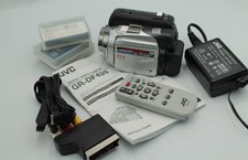 JVC GR-DF420EK Mini DV Camcorder F1.2 Aspherical Lens Silver boxed one tape