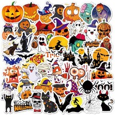 Non-Repeating Halloween Stickers Waterproof Vinyl Party Favors