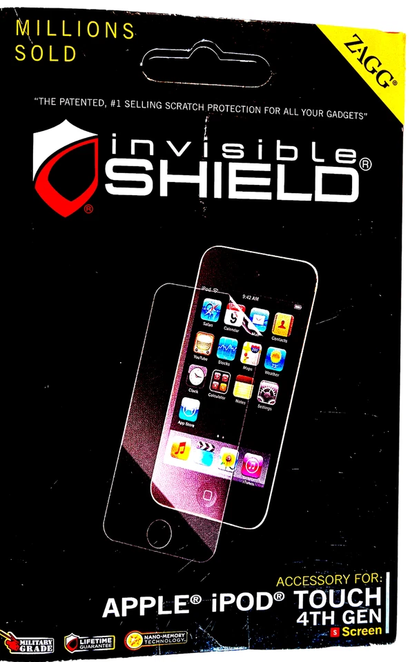 2pk Zagg Invisible Shield for Apple iPod Touch 4th Gen - Lifetime Guarantee 9z - Image 2 of 2