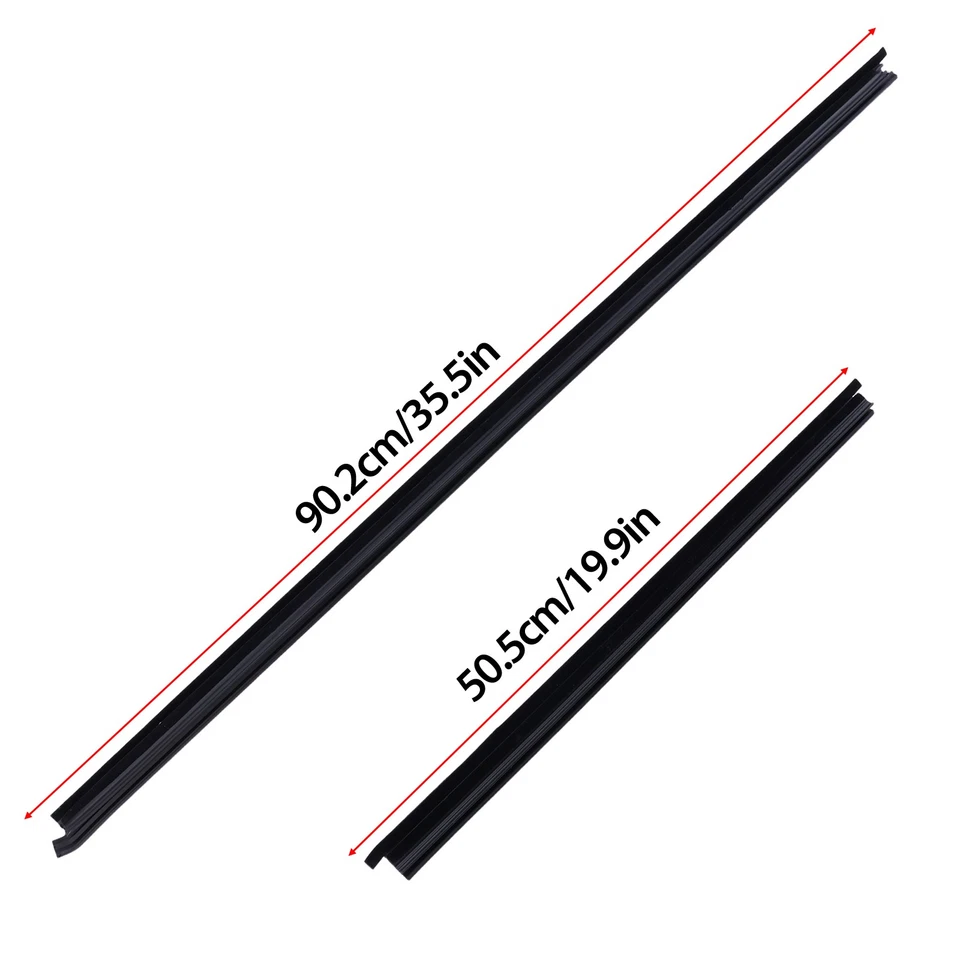 4X Window Glass Seals Door Belt Weatherstrip For 1987-95 Nissan Pathfinder 3.0L - Image 3 of 4
