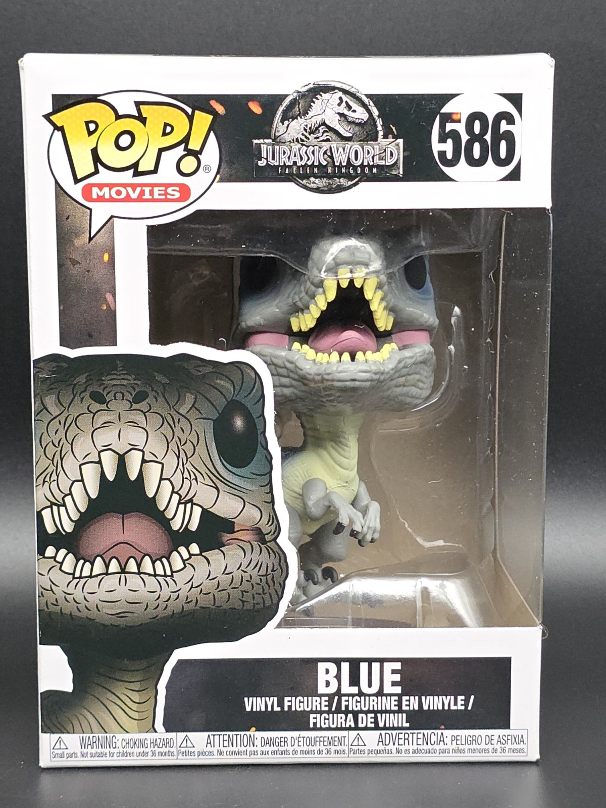 Funko Pop! Vinyl: Blue #586 Movies Jurassic World Fallen Kin