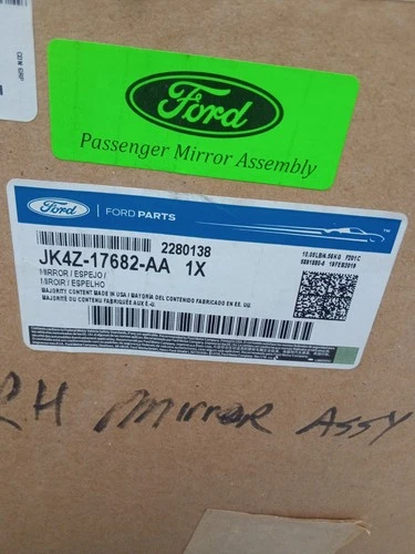 OEM 15-19 Ford Transit 150-350 Short Arm RH Side Door Mirror w/Heat JK4Z-17682AA