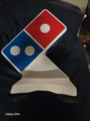 Rare Dominos Pizza Car Topper Delivery Magnetic Light up Sign No