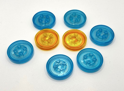 Lego Dimensions Blank toy tags Lot QTY 8 for vehicles and gadgets New Qty Discou
