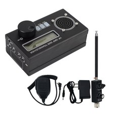 Black 8-Band Mini USDR USDX HF QRP SDR Transceiver SSB/CW Ptt Shortwave Antenna