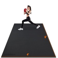 Large Exercise Mat 6'x4'x7mm Workout Mats for Home Gym Mats Gym Flooring Work...