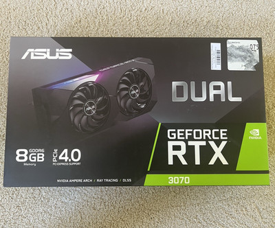 Asus Dual Series GeForce RTX 3070 8GB GDDR6 PCIe 4.0 Graphics Card