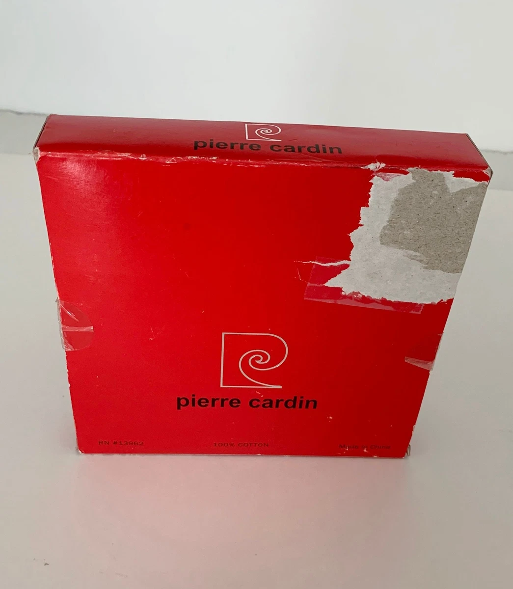 Pierre Cardin Boxed Set of 5 Men's Fine Handkerchiefs in Beige Khaki 100% Cotton