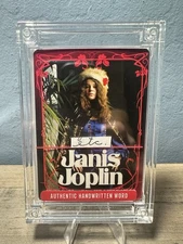 Janis Joplin “A Word From” SportsCards.com 2025 Authentic Handwritten Word Relic