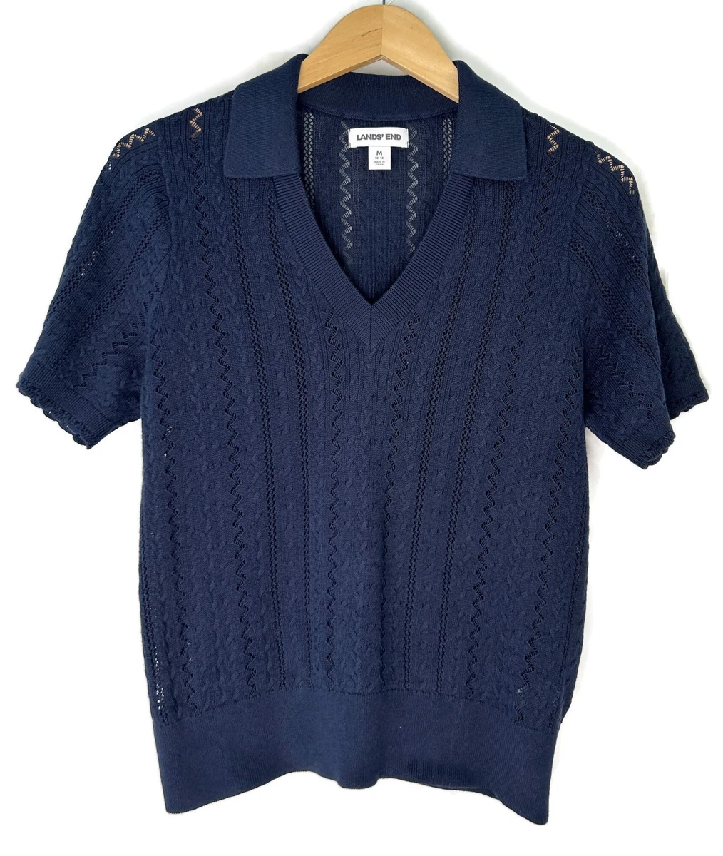 トップス made in usa lands'end cotton knit navy Lands' End Cotton Pullover Sweaters for Women for sale | eBay