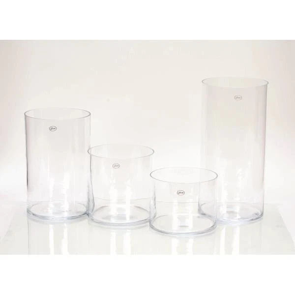 Dekoglas Vase ZYLINDER H. 15cm D. 19cm Glas klar rund Rudolph Keramik - Bild 2 von 2