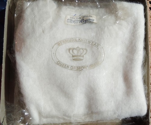 Rare! Vintage 100% Pure Angora Sweater With Original Receipt!