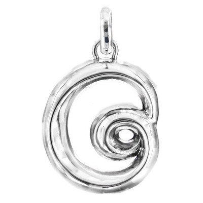 925 Sterling Silber Bali Handwerk Handarbeit Anhänger, 1 7/16''