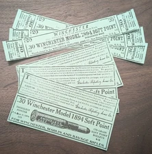 Vintage .30-30 Ammo Box Labels, Winchester Style in Two Color Options, 3-Pack