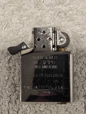 2005 VINTAGE REGULAR SIZE ZIPPO LIGHTER INSERT / GUTS ONLY MINT AND NEVER FIRED!