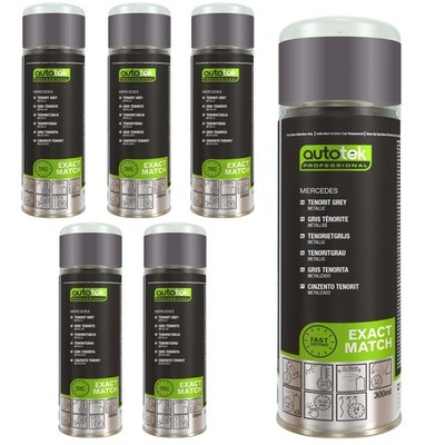 Autotek Mercedes Tenoritgrau schnelltrocknender Aerosol-Sprühlack 300 ml x6