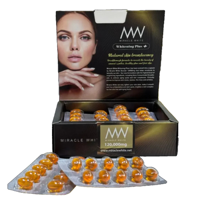 glutathione royale price Miracle White Royal Gold Booster Capsules Whitening Plus+ 60 Nano Glutathione