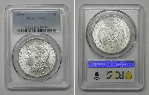 1899 Morgan Dollar, PCGS MS62  #9390