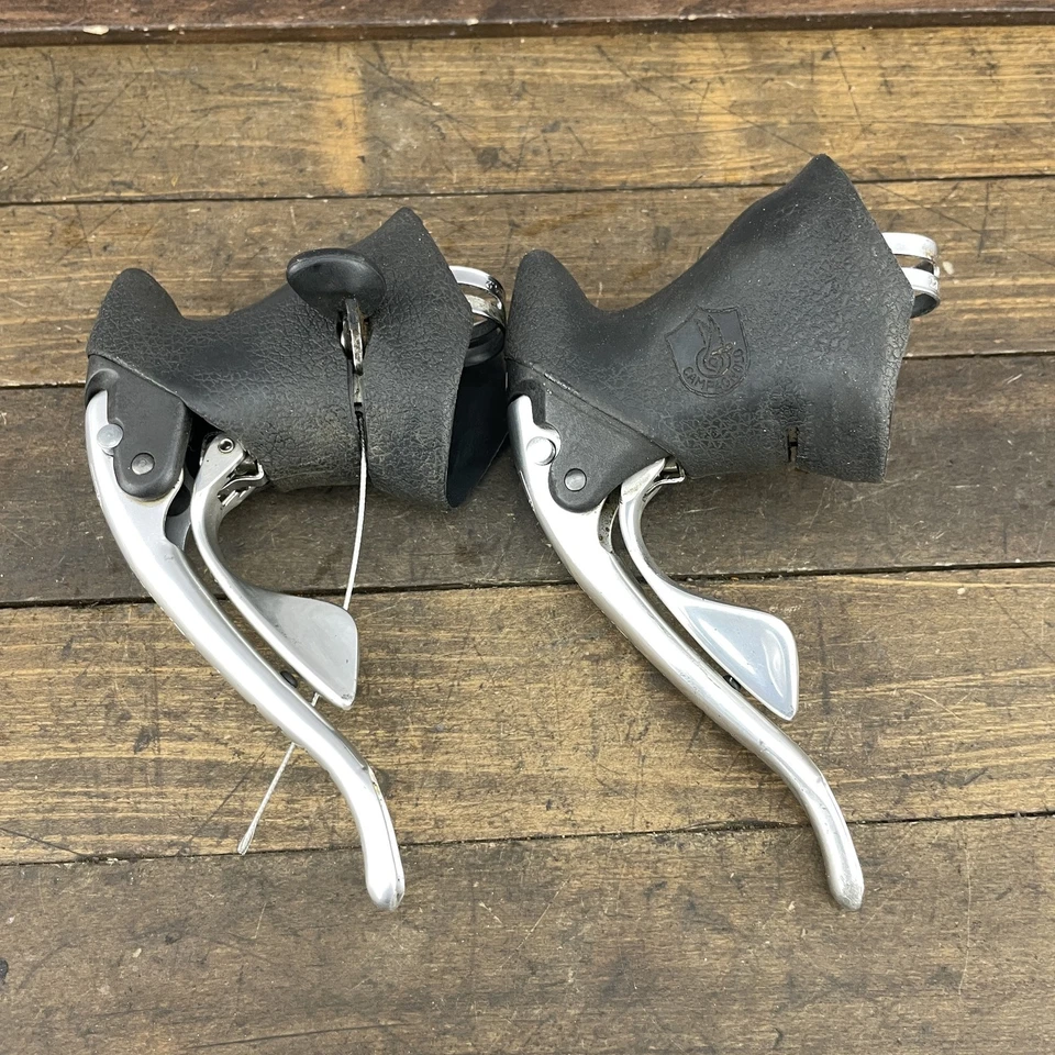 Bicicleta de Carretera de Colección Campagnolo Athena Carbono Ergo Cambios 2x8 Velocidad Italia Piezas Foto 2 de 4