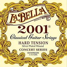 La Bella 2001 Concert Series, Classical Guitar Strings- Hard Tension