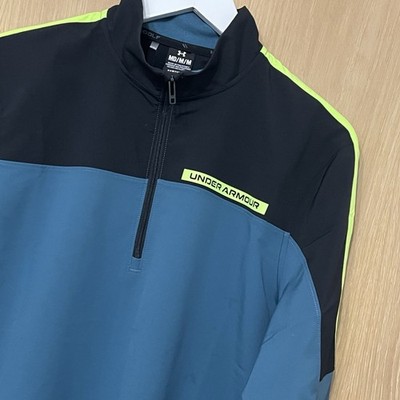 Under Armour Storm Golfjacke Medium M Herren blau schwarz 1/4 Zip Pullover