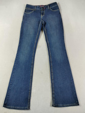 Wrangler Booty Up Jeans Women's 28 Waist Blue Low Rise Bootcut Stretch Denim