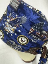 Men/Women Surgical Scrub Cap Lined Navy Cool Cap