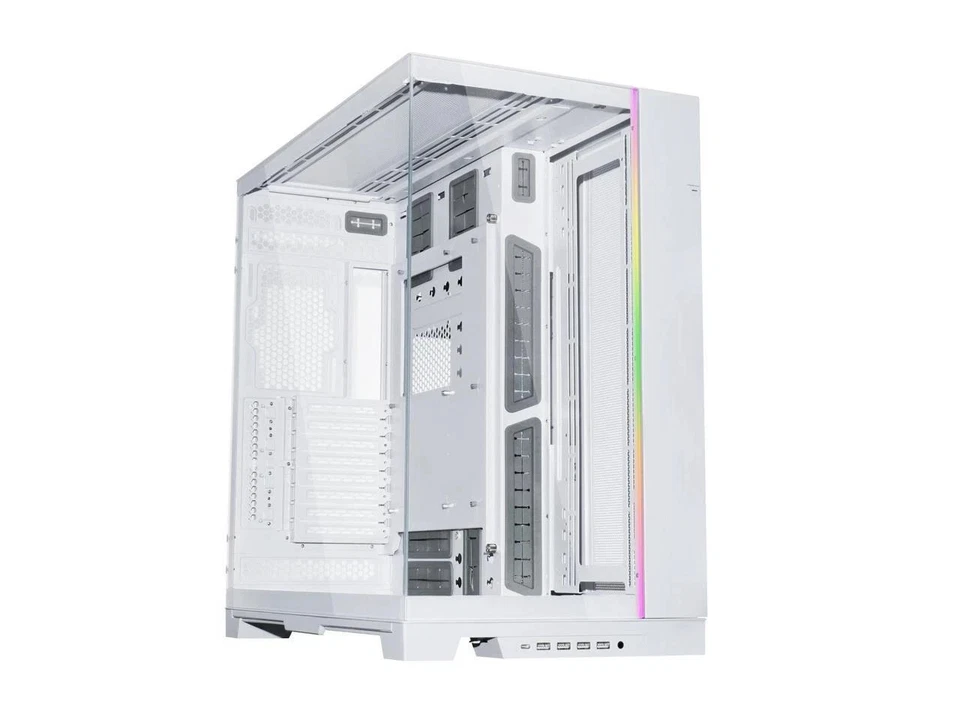 LIAN LI O11 EVO White Aluminum / Steel / Tempered Glass ATX Mid Tower Compu - Image 2 of 4