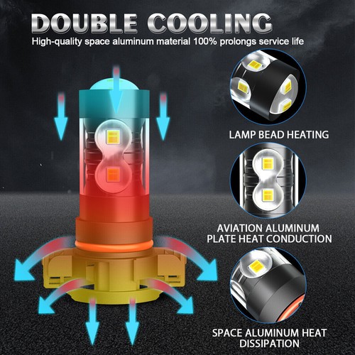 For Dodge Charger 2011 2012 2013 2014 - 6X LED Headlight Hi/LO + Fog Light Bulbs - Picture 12 of 16