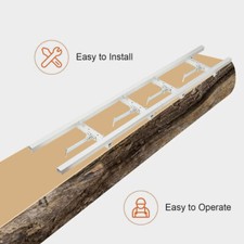 7FT Rail Mill Guide System Chainsaw Milling Rail Guide Tool 4 Crossbar Kits