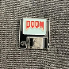DOOM - Computer Game LARGE VERSION - Disk - MF DOOM - Enamel Pin