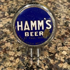 Vintage Hamm's Beer Ball Knob Tap Handle - 1930's - St. Paul, Minnesota