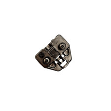 DTC, Adjustable Hinge Plate with Euro Screws, Titanium Black
