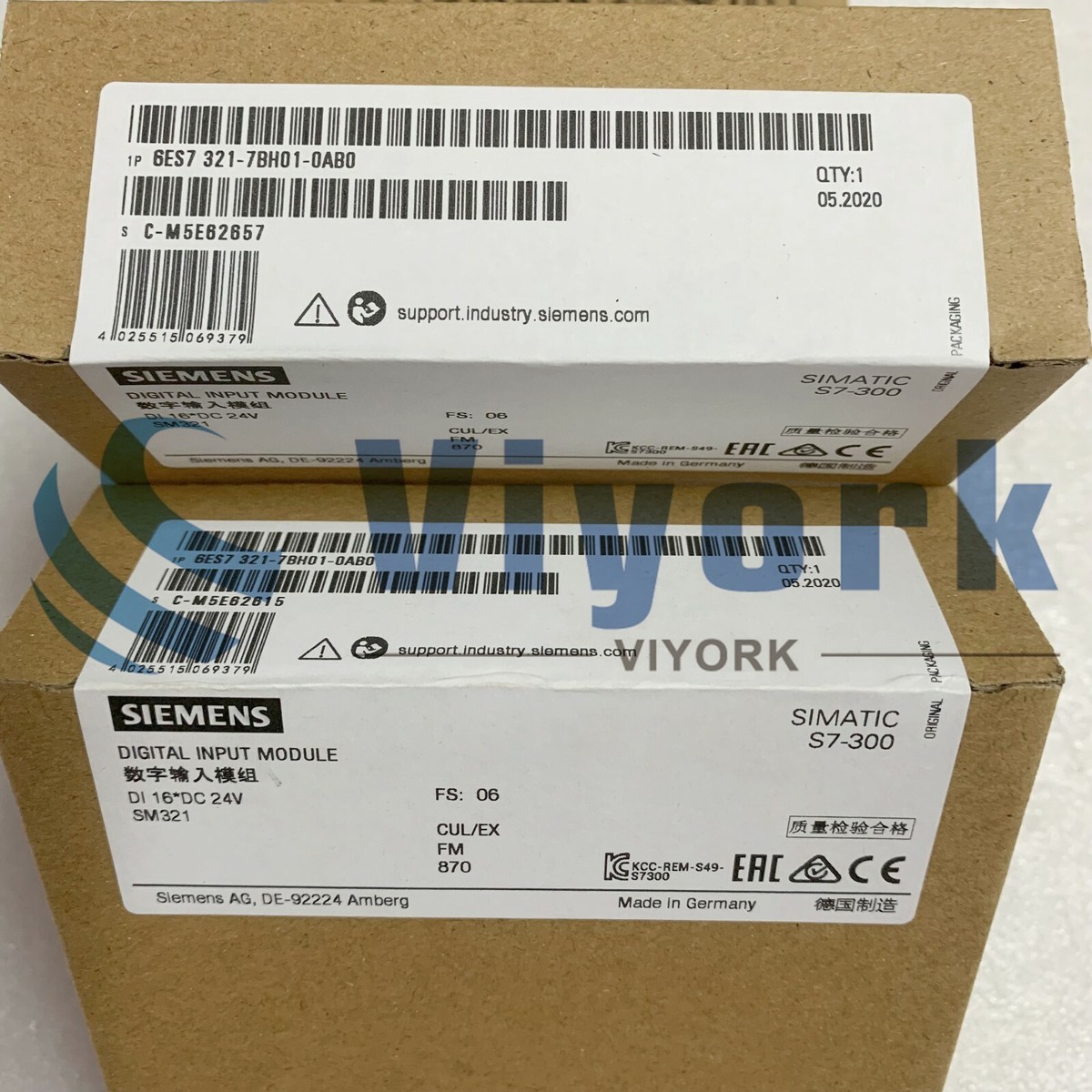 Siemens 6ES7321-7BH01-0AB0 DIGITAL INPUT SM 321 ISOLATED 16DI
