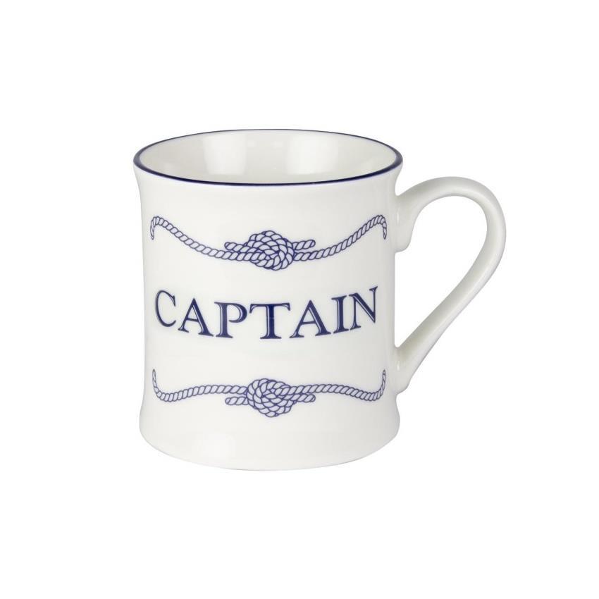 Mug Nautical China Tea Coffee Crew Cup Sailing Gift Captain Nauticalia 275ml